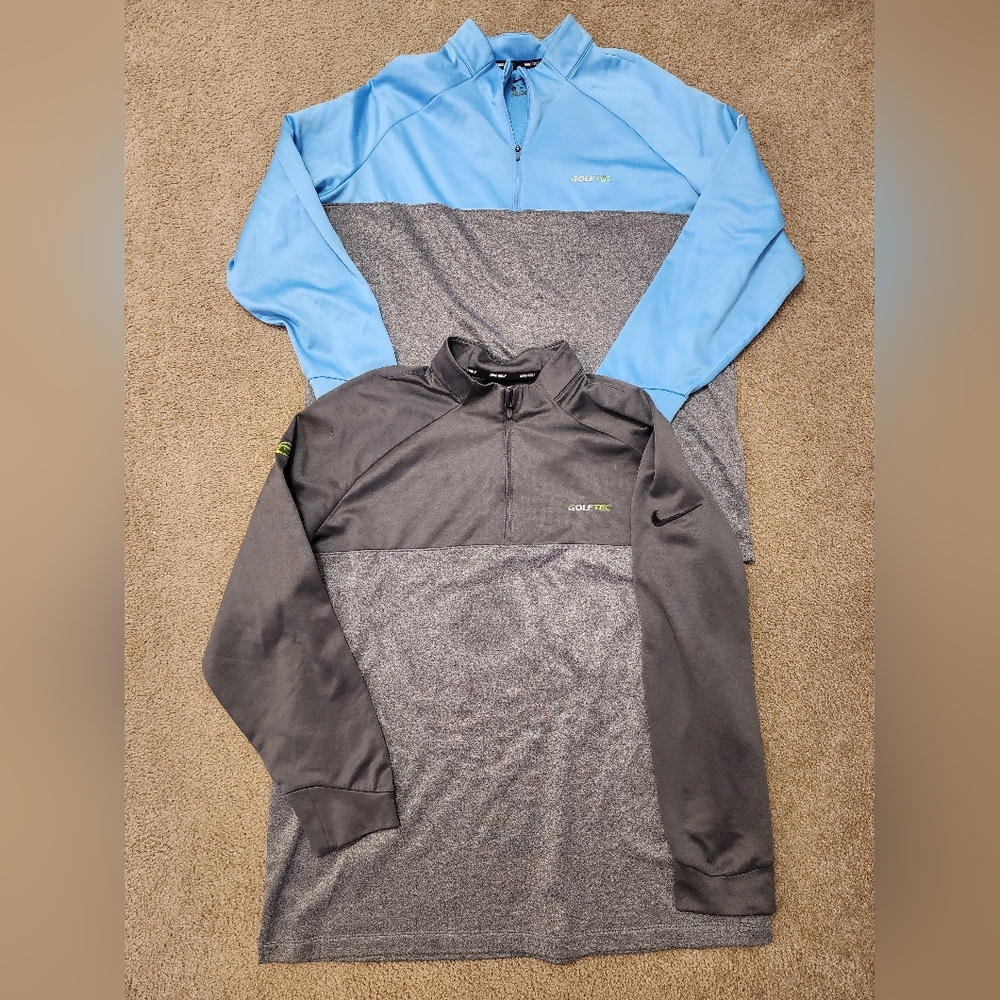 Men's Nike Golf Zip Up Pullover Bundle of 2